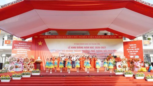 RỘN RÀNG LỄ KHAI GIẢNG NĂM HỌC 2026–2027 VÀ KHÁNH THÀNH TRƯỜNG PHỔ THÔNG NỘI TRÚ TIỂU HỌC VÀ TRUNG HỌC CƠ SỞ NẬM KÈ